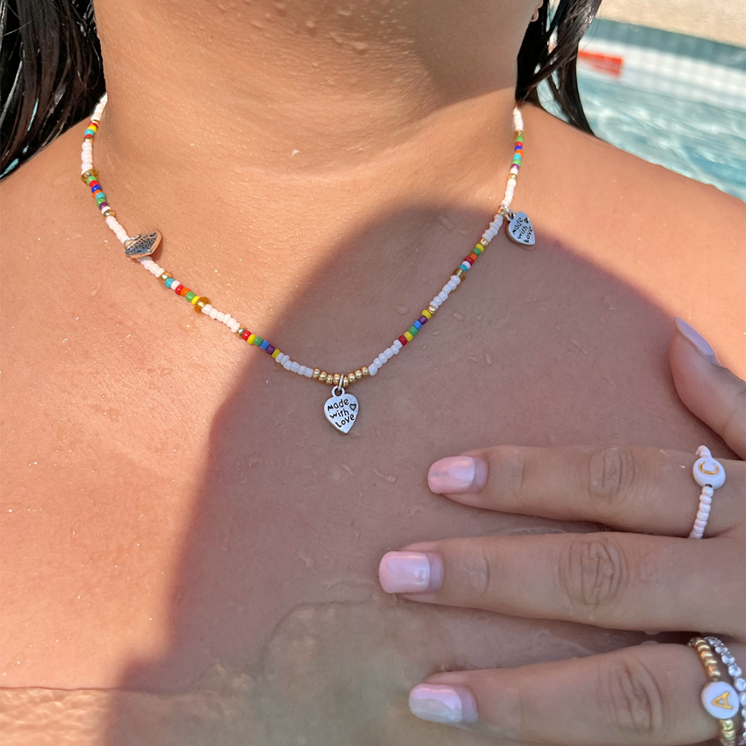 Set of necklace and bracelet Ocean Vibes Seaside Serenity