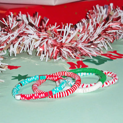 Set of 4 bracelets Holiday Joy