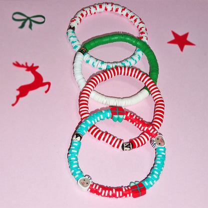 Set of 4 bracelets Holiday Joy