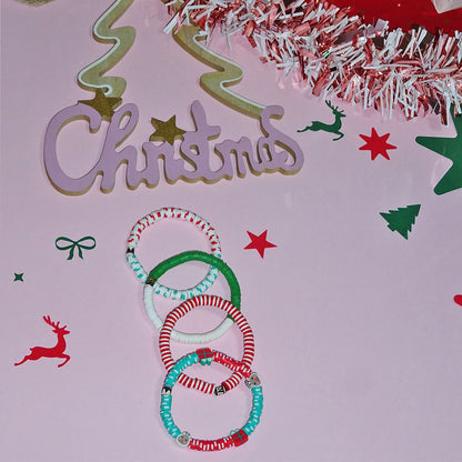 Set of 4 bracelets Holiday Joy