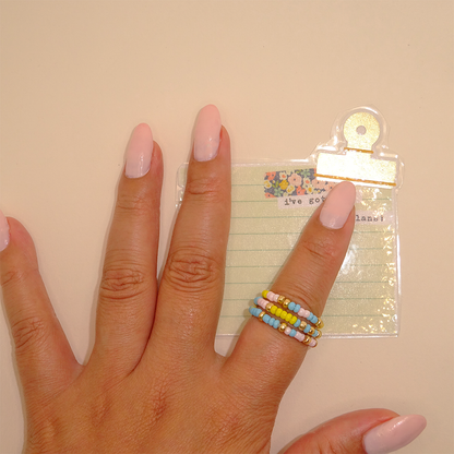 Set of 3 rings Pastel Dreams