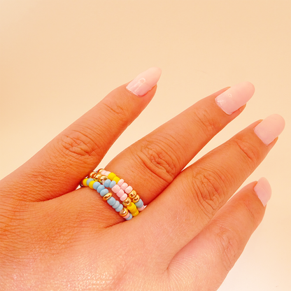 Set of 3 rings Pastel Dreams