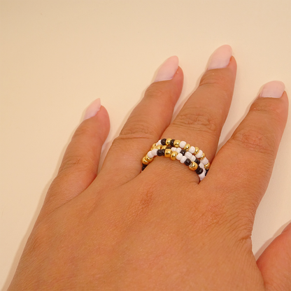 Set of 3 rings Golden Elegance